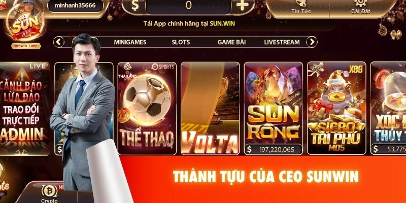 Thành tựu của CEO SUNWIN